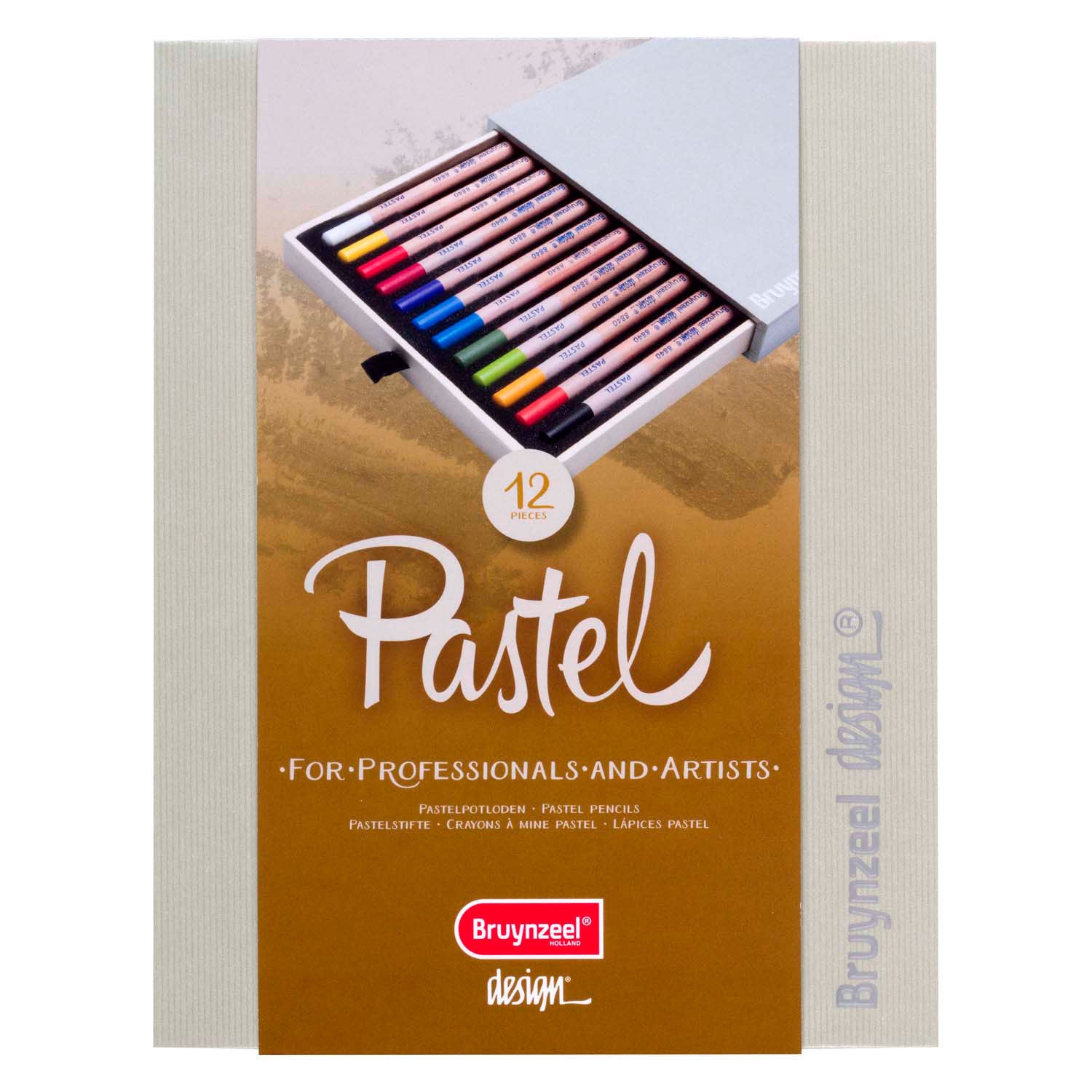 Bruynzeel Design Pastell Bleistiftbox, 12 Farben