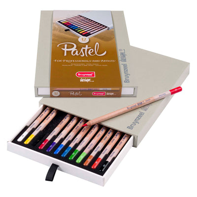 Bruynzeel Design Pastell Bleistiftbox, 12 Farben