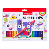Bruynzeel Filz -Tip -Stifte Set, 50 Farben - afbeelding 2