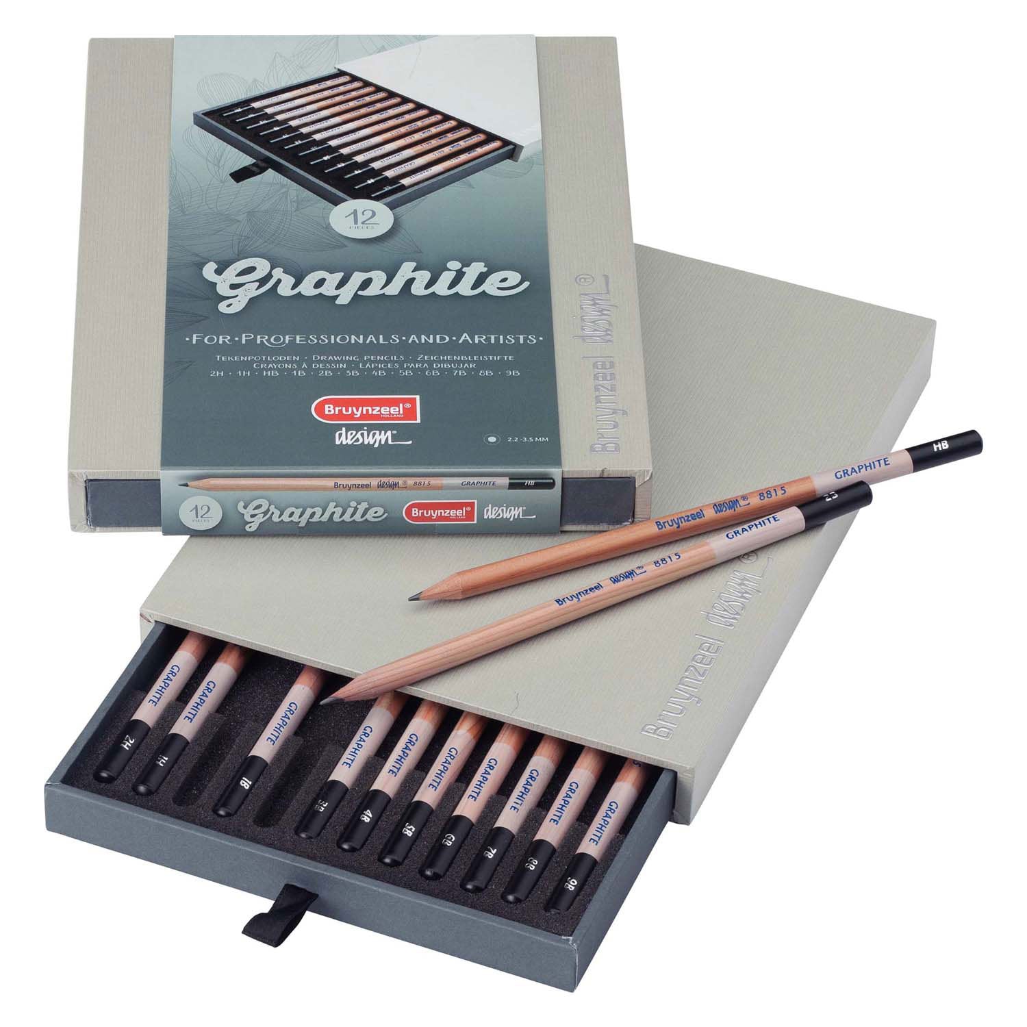 Bruynzeel Design Graphit Box 12 Teile