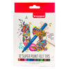 Bruynzeel Super Point Feltetet, 12 Farben