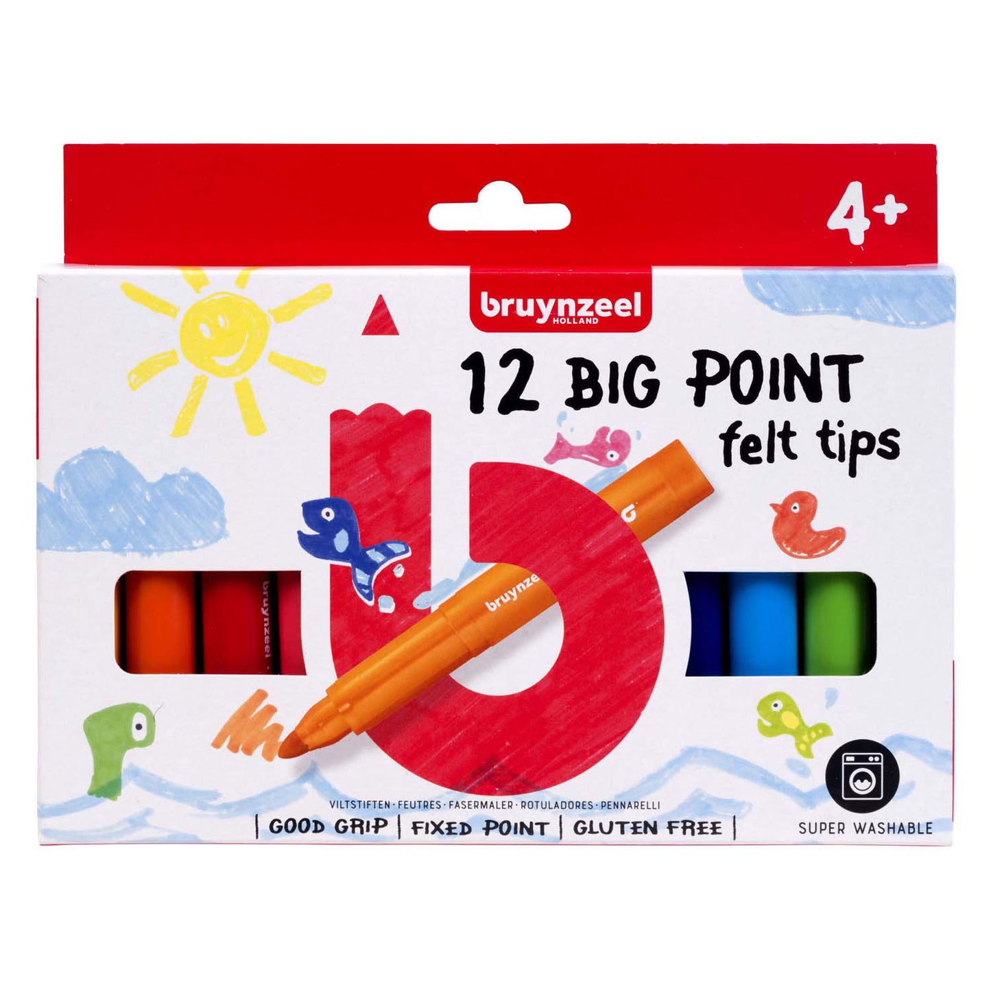 Bruynzeel Kids Big Point fühlte -Tip Stifte Set 12
