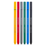 Bruynzeel Fineliner setzen grundlegend 6 Farben - afbeelding 1