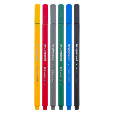 Bruynzeel Fineliner setzen grundlegend 6 Farben