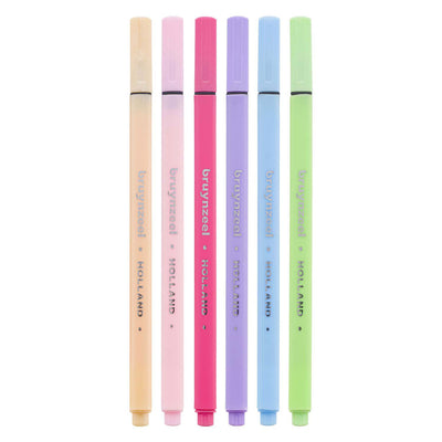 Bruynzeel Fineliner Set Pastell 6 Farben
