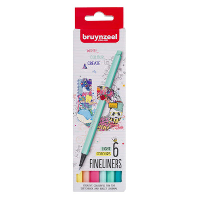 Bruynzeel Fineliner setze Licht 6 Farben
