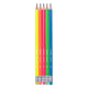 Bruynzeel Graphit Bleistift Neon, 5 HB -Stifte mit Radiergummi