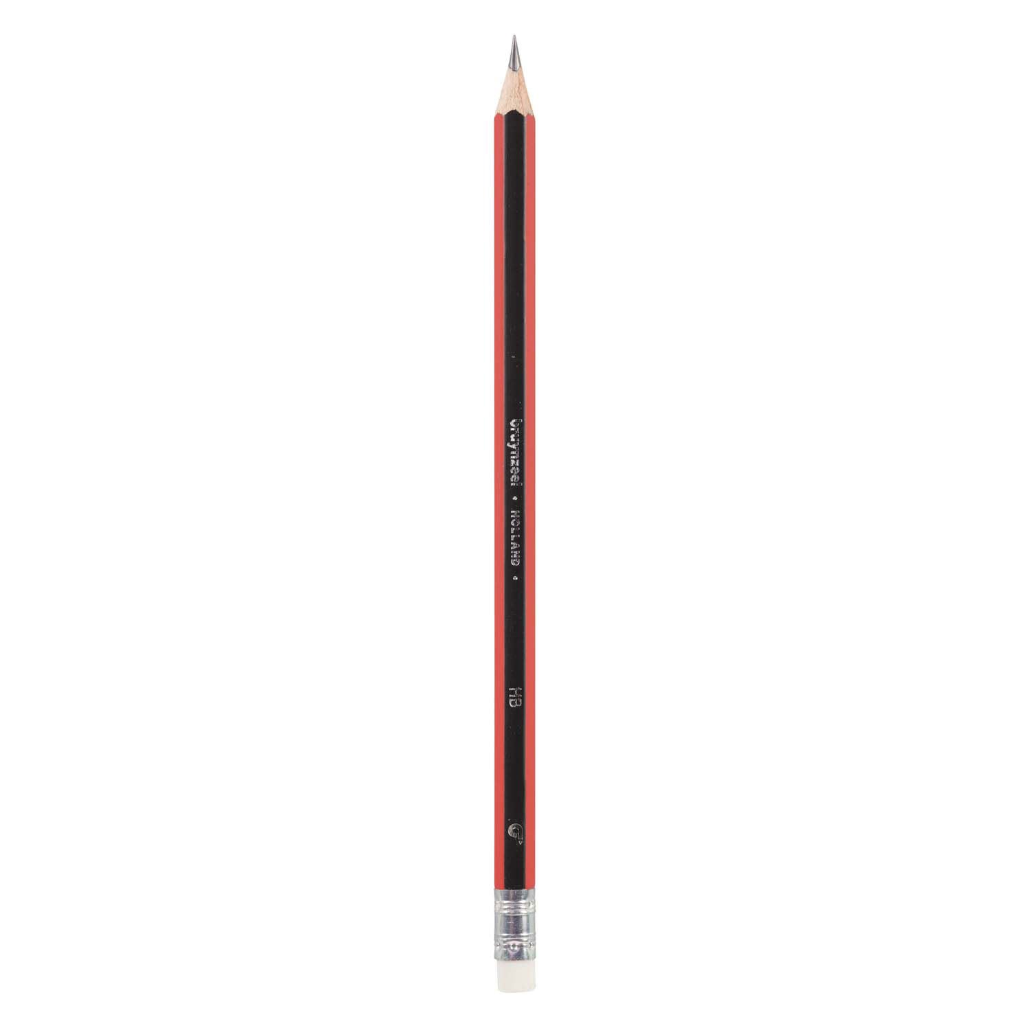 Bruynzeel HB Schwarz-Rot und Gummi-Graphitstift