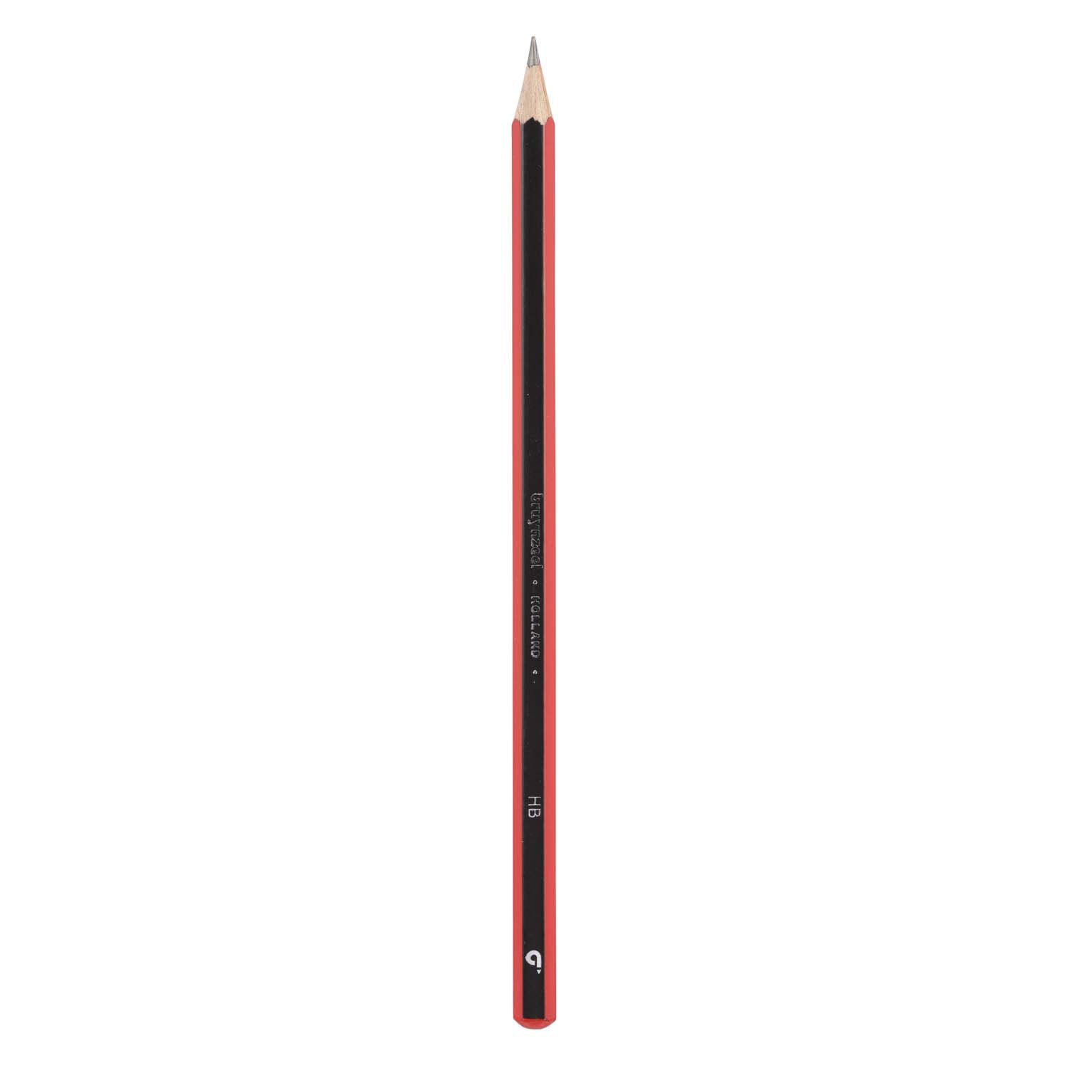 Bruynzeel Hb Graphitstift schwarz rot
