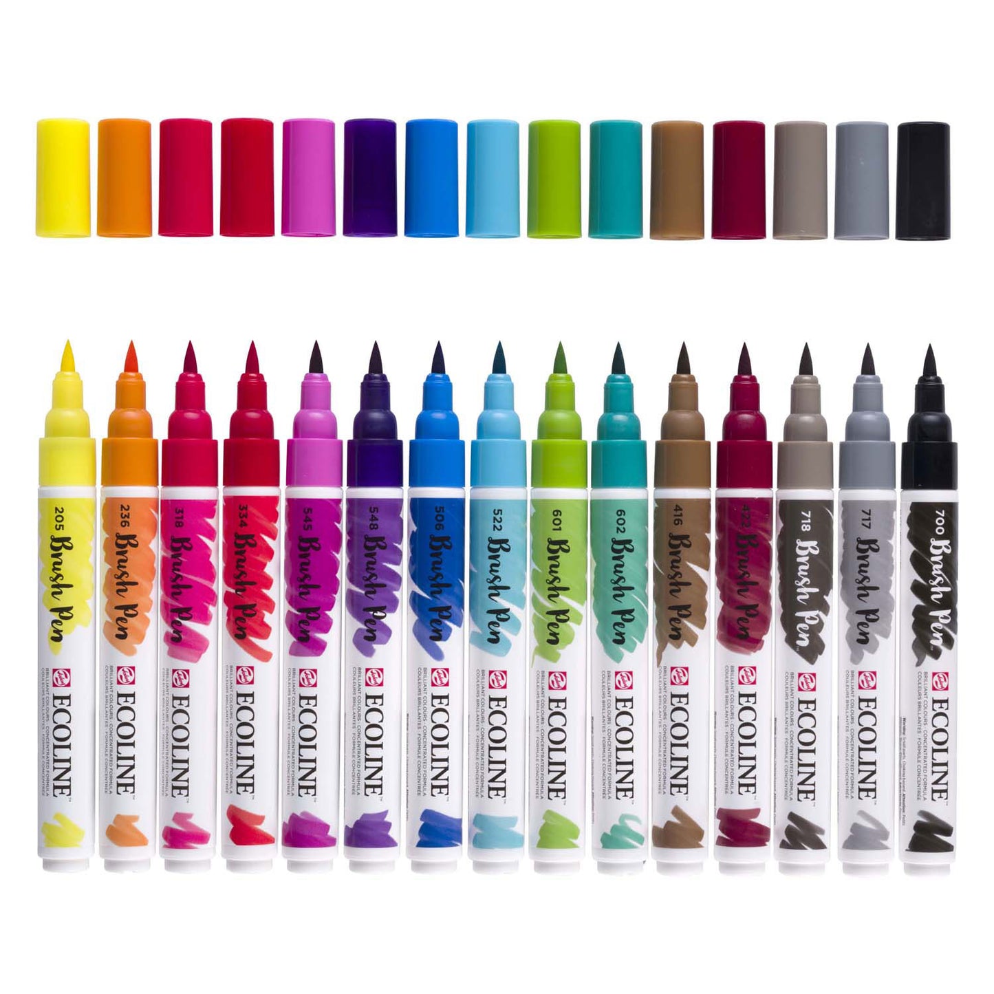 Bruynzeel Ecoline Pinselstift Set, 15 Farben