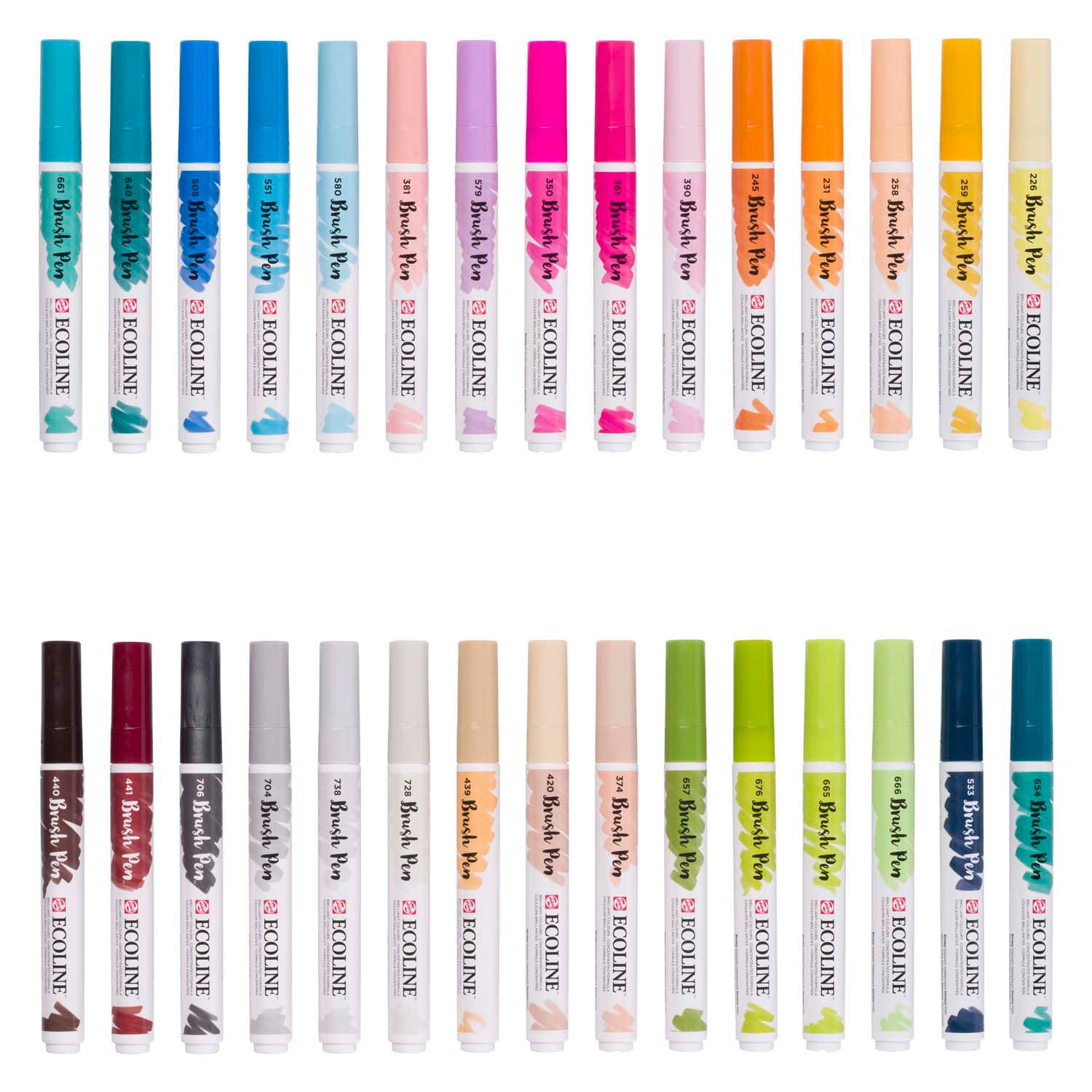 Bruynzeel Ecoline Pinselstift Set zusätzliche, 30 Farben