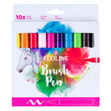 Bruynzeel Ecoline Pinselstift Set klar, 10 Farben - afbeelding 2