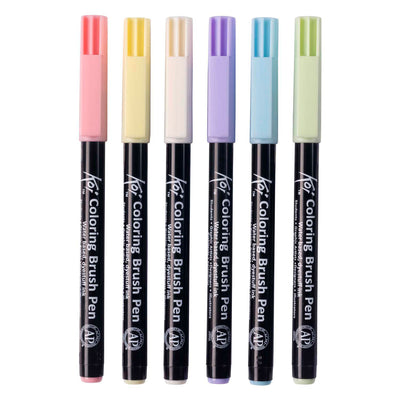 Sakura Koi Malvorlagen Pinsel Set Pastell, 6 Farben