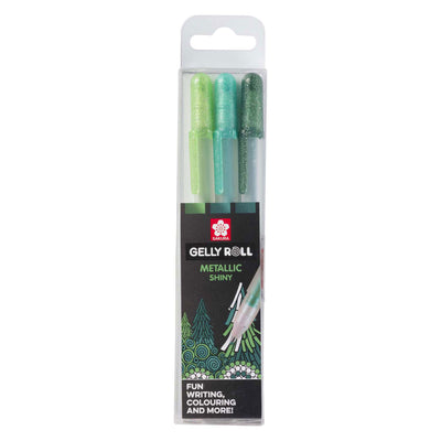 Sakura Gelly Roll Metallic Set 3 Gelpennen Wald