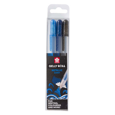 Sakura Gelly Roll Metallic Set 3 Gelpennen Ozean