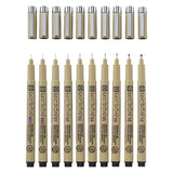 Sakura Pigma Micron Beutel 10 Fineliner Schwarz - afbeelding 1