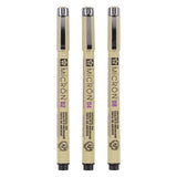 Sakura Pigma Micron Endui 3 Fineliners Schwarz 02-04-08 - afbeelding 1
