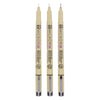 Sakura Pigma Micron Endui 3 Fineliners Schwarz 02-04-08