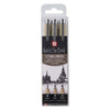 Sakura Pigma Micron Endui 3 Fineliner schwarz 08-10-12 breit
