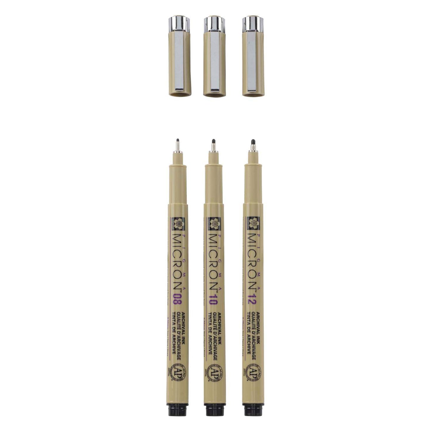 Sakura Pigma Micron Endui 3 Fineliner schwarz 08-10-12 breit