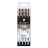 Sakura Pigma Micron Fineliner Set, 4 Größen, hellkühlendes Grau - afbeelding 2