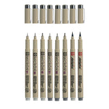Sakura Pigma Micron Fineliner Set 8 Stift. (hell) Kühlung grau - afbeelding 1