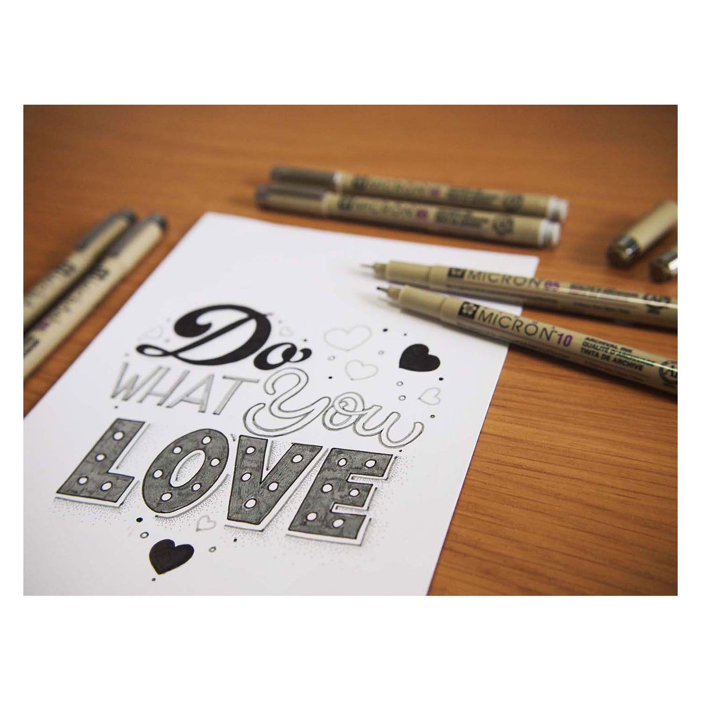 Sakura Pigma Micron Fineliner Set 8 Stift. (hell) Kühlung grau