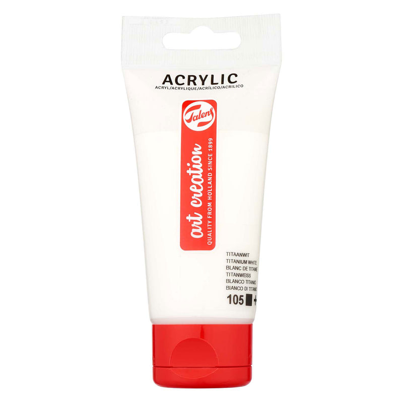 TALENS Art Creation Acrylfarbenrohr 75ml Titaneous White 105