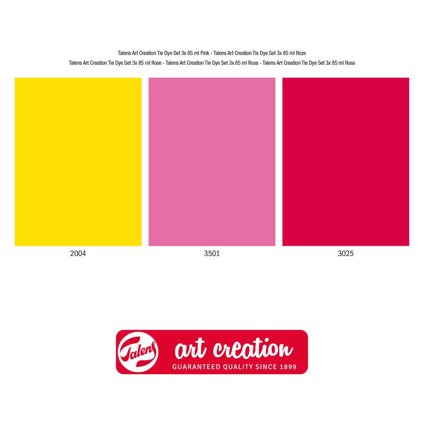 TALENS Art Creation Tie-Dye Set Pink, 3x 85ml
