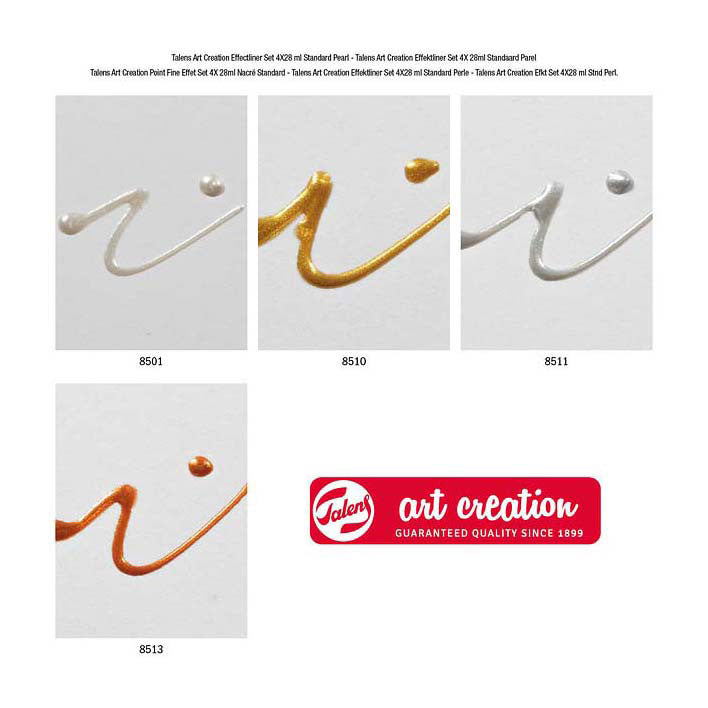 TALENS Art Creation Effectliner Set 4x28ml Standard Perle