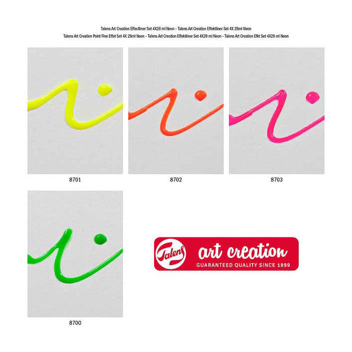 Talens Art Creation Effectliner Set 4x28ml Neon