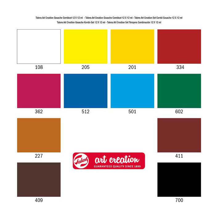 IMP Talens Art Creation Gouache Combiset 12x12ml