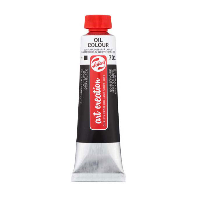 TALENS Art Creation Oil Tube 40 ml Elfenbein schwarz 701