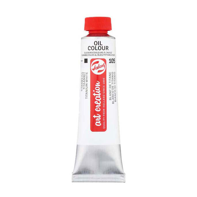 TALENS Art Creation Oil Tube 40 ml Titane Witsaffloer Öl