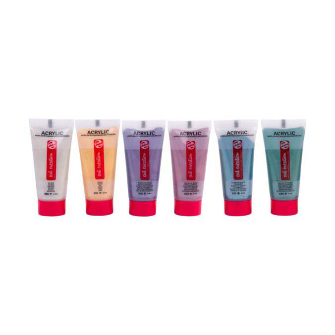 TALENS Art Creation Acrylfarben Set Metallic, 6x12ml
