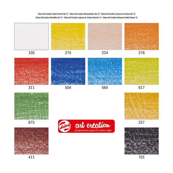 Talens Art Creation farbige Stifte Set 12