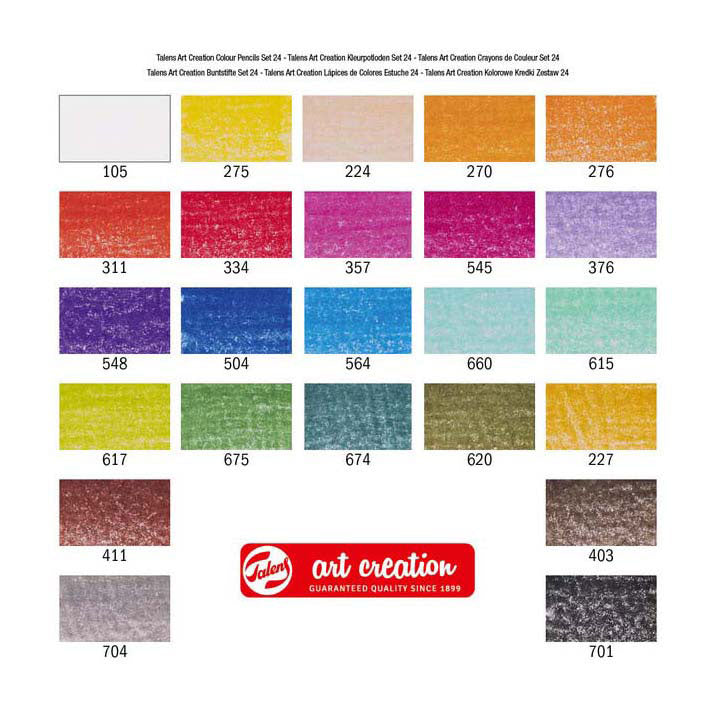 TALENS Art Creation farbige Stifte Set 24