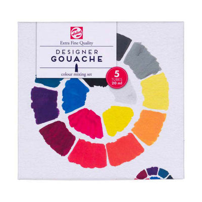 TALENS Gouache Extra feines Mixtet, 5x20 ml Röhrchen