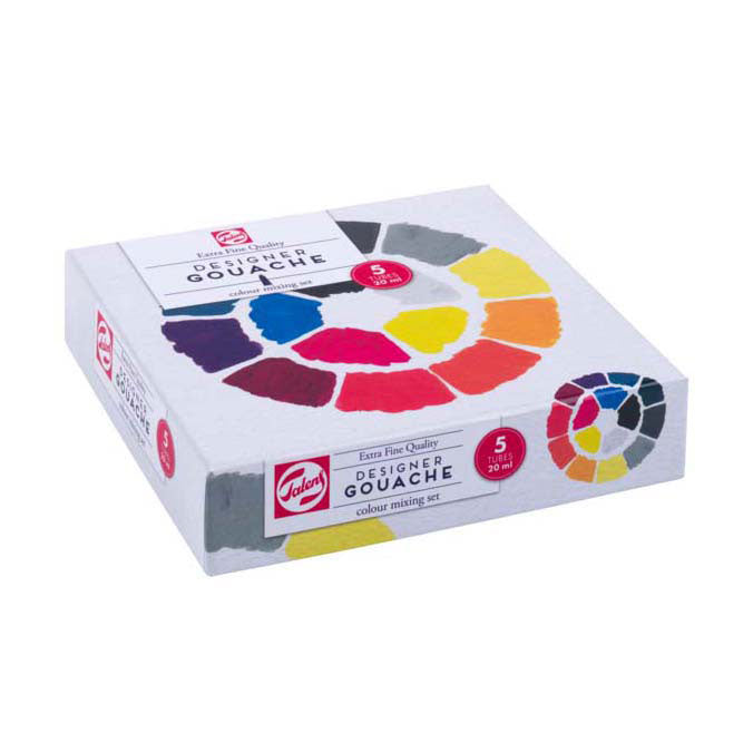 TALENS Gouache Extra feines Mixtet, 5x20 ml Röhrchen