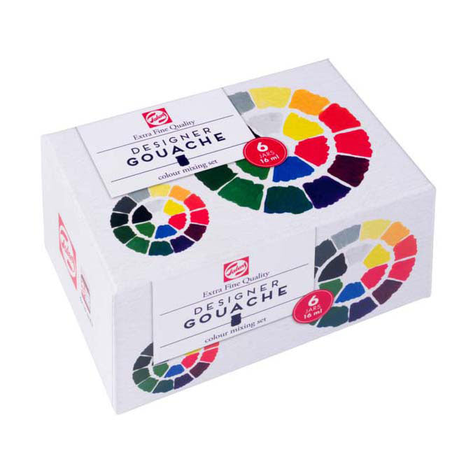 TALENS Gouache Extra Nice Primary Set, 6x16ml Fläschchen