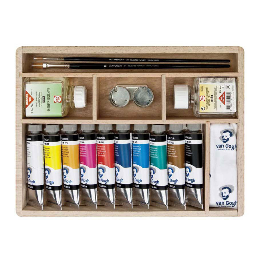 Van Gogh Oil Paint Box Basic mit 10 Farben 40 ml