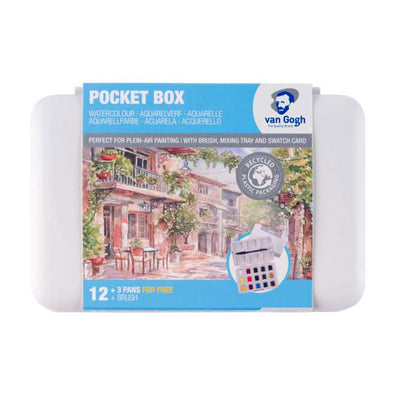 Van Gogh Aquarel Paint Pocket Box Grundfarben