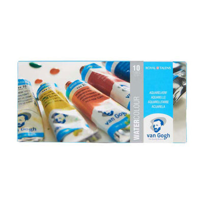 Van Gogh Aquarel Lackeset mit 10 Farben in Röhren von 10 ml