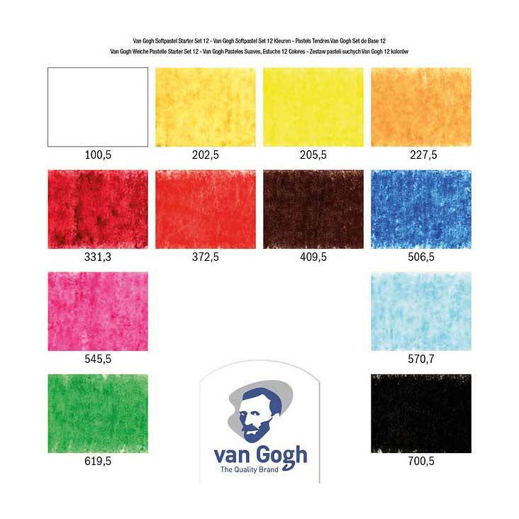 Van Gogh Softpastels Starter -Set mit 12 Farben
