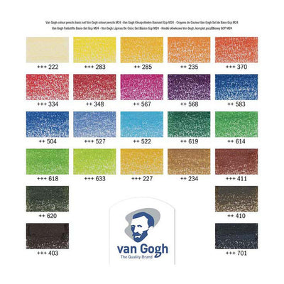 Van Gogh Basic Set farbige Stifte mit 24 Farben