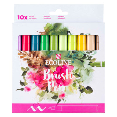 Bruynzeel Ecoline Pinselstift-Set botanisch, 10 Farben