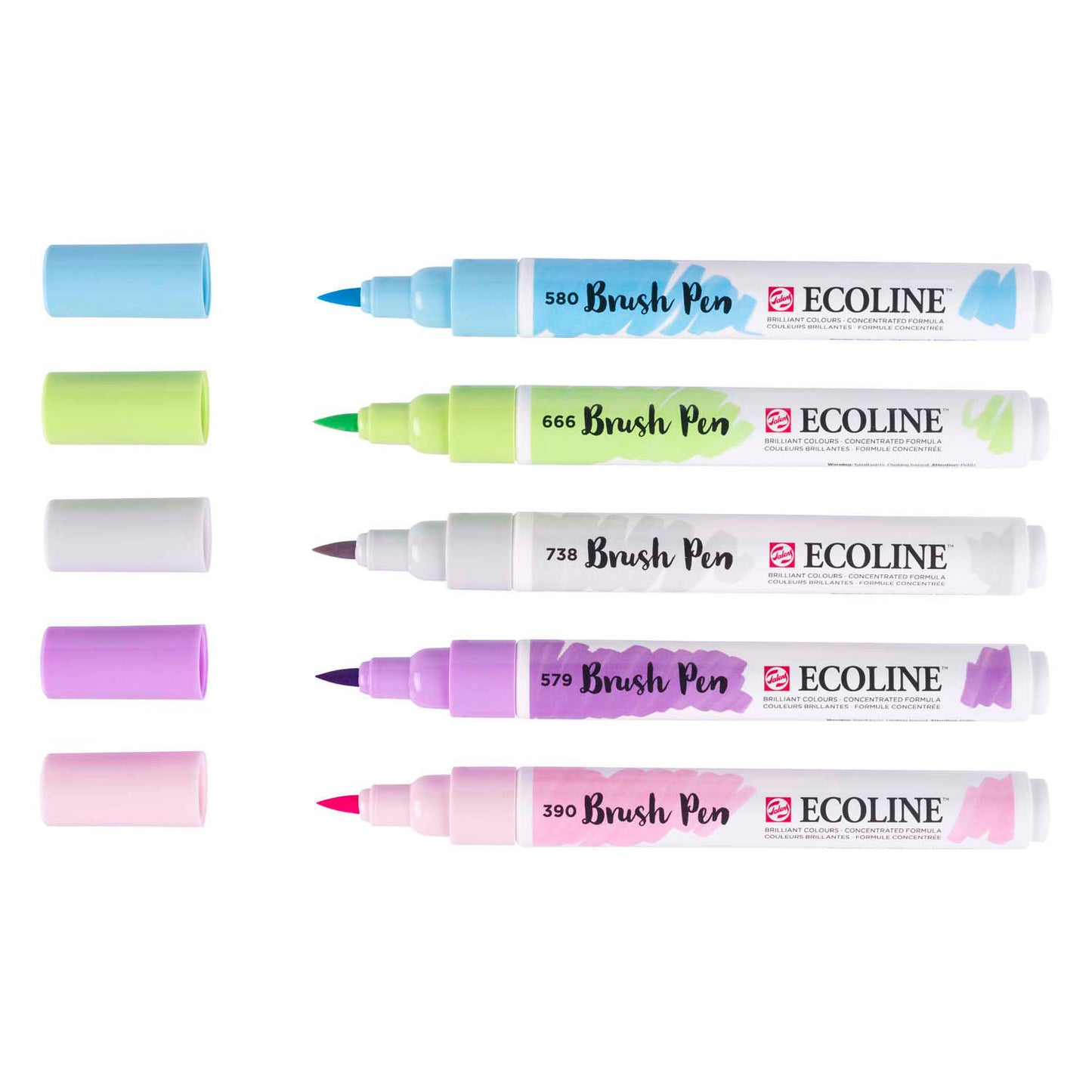Bruynzeel Pinselstift Set Ecoline Pastell 5 Teile
