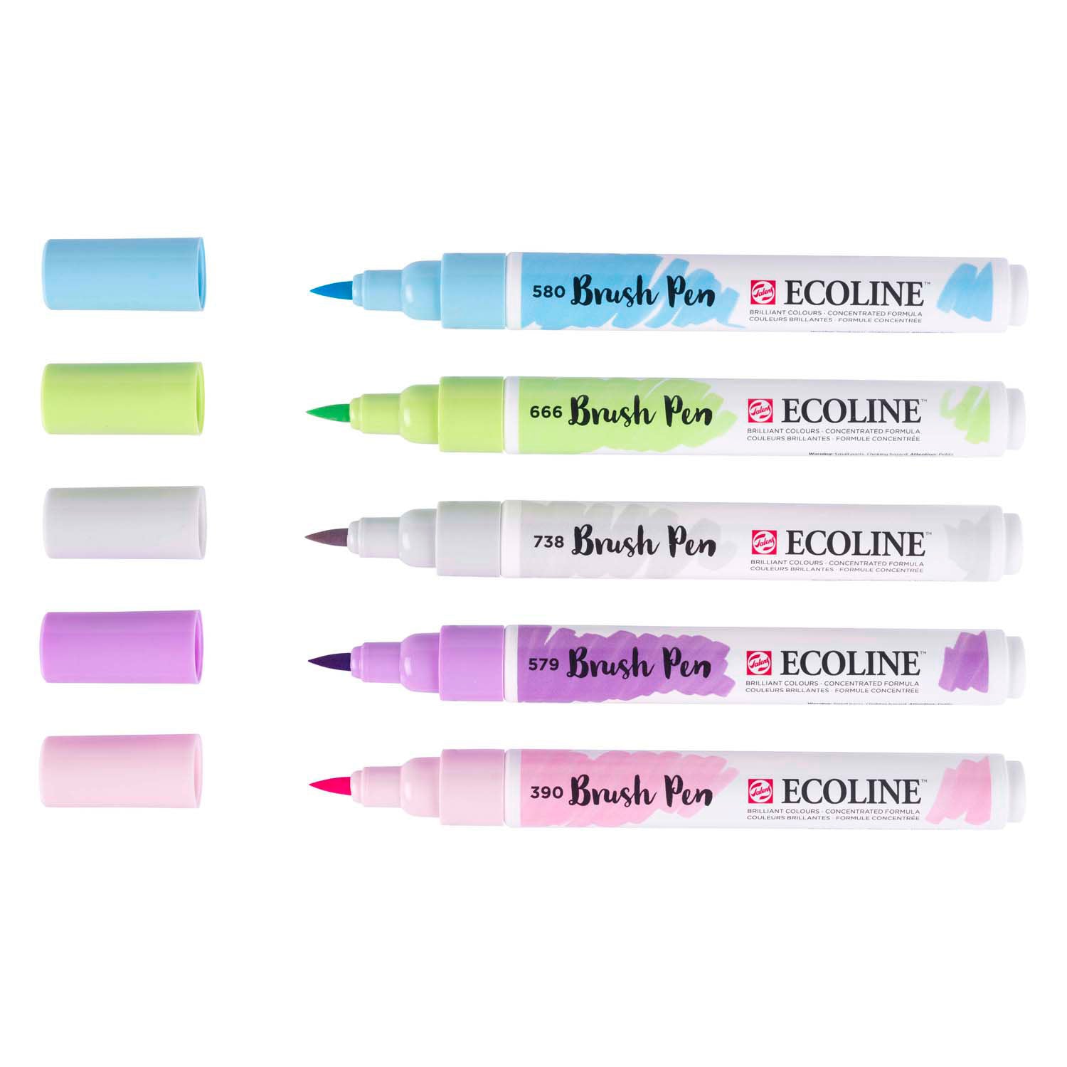 Bruynzeel Pinselstift Set Ecoline Pastell 5 Teile