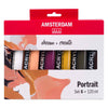 Bruynzeel Amsterdam Standard-Serie Acrylfarben-Portrait-Set 120 ml, 6-tlg.