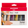 Bruynzeel Amsterdam Standard-Serie Acrylfarben-Portrait-Set 20 ml, 6-tlg.